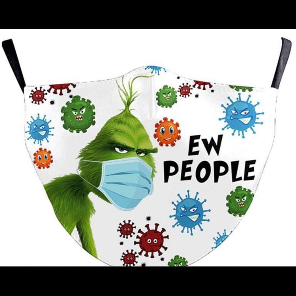 4 Grinch Dr Seuss Face Mask Covering